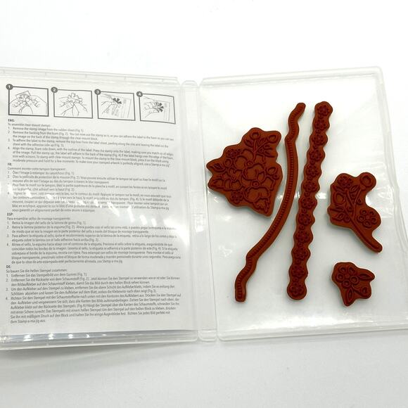 Stampin' Up! Border on Romance Stamps Sizzix Accents Touches Edgelits 125482 - Picture 8 of 9